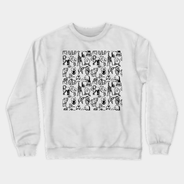 Cute Baby Animals Crewneck Sweatshirt by missdebi27